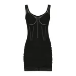 Dolce & Gabbana Short tulle dress with corset details