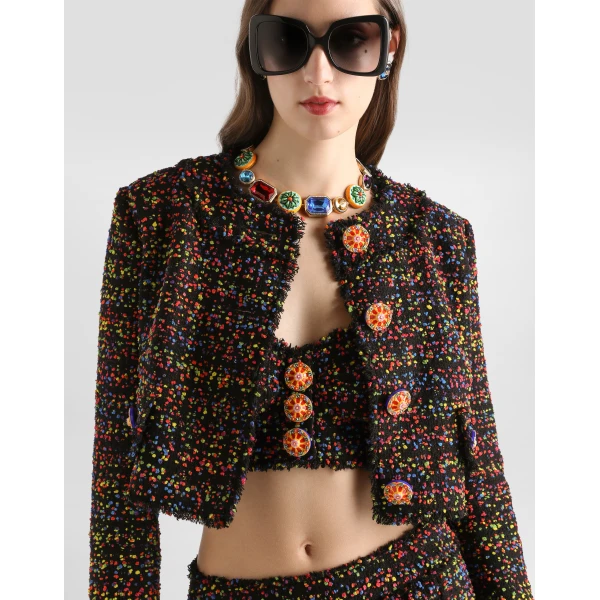 Dolce & Gabbana Short tweed jacket, view 4