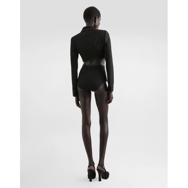 Dolce & Gabbana Short wool crepe jacket, view 3