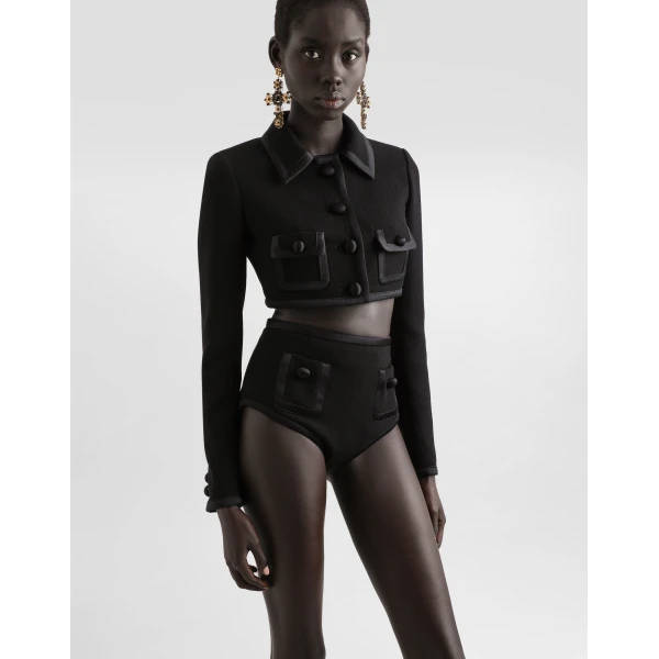 Dolce & Gabbana Short wool crepe jacket, view 4