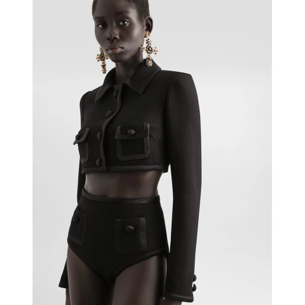 Dolce & Gabbana Short wool crepe jacket, view 6