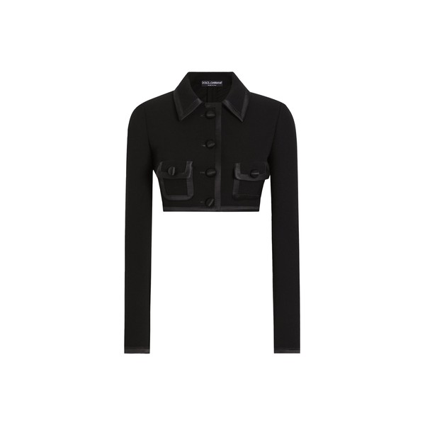 Dolce & Gabbana Short wool crepe jacket