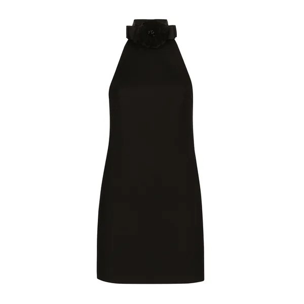 Dolce & Gabbana Short woolen dress with rear neckline