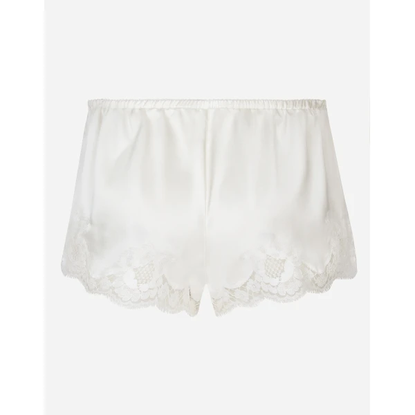 Dolce & Gabbana Shorts in satin with lace, view 2