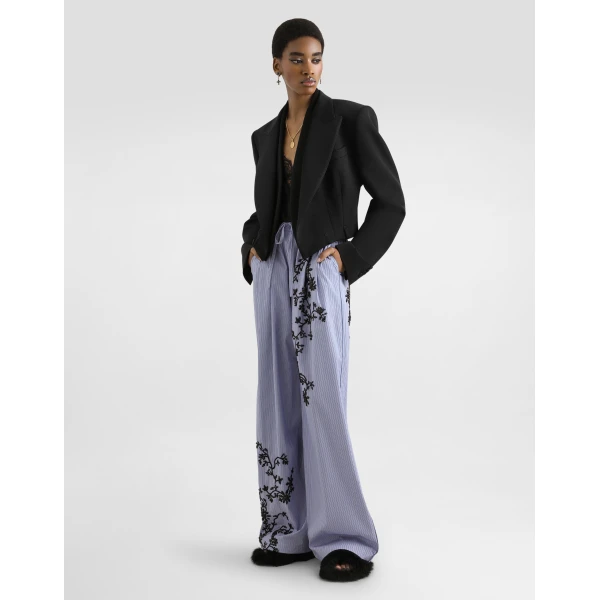 Dolce & Gabbana Sicilia double-breasted jacket in wool gabardine, view 2