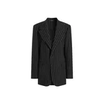 Dolce & Gabbana Sicilia single-breasted pinstripe jacket in wool and linen