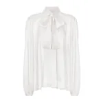 Dolce & Gabbana Silk blouse with pussy-bow