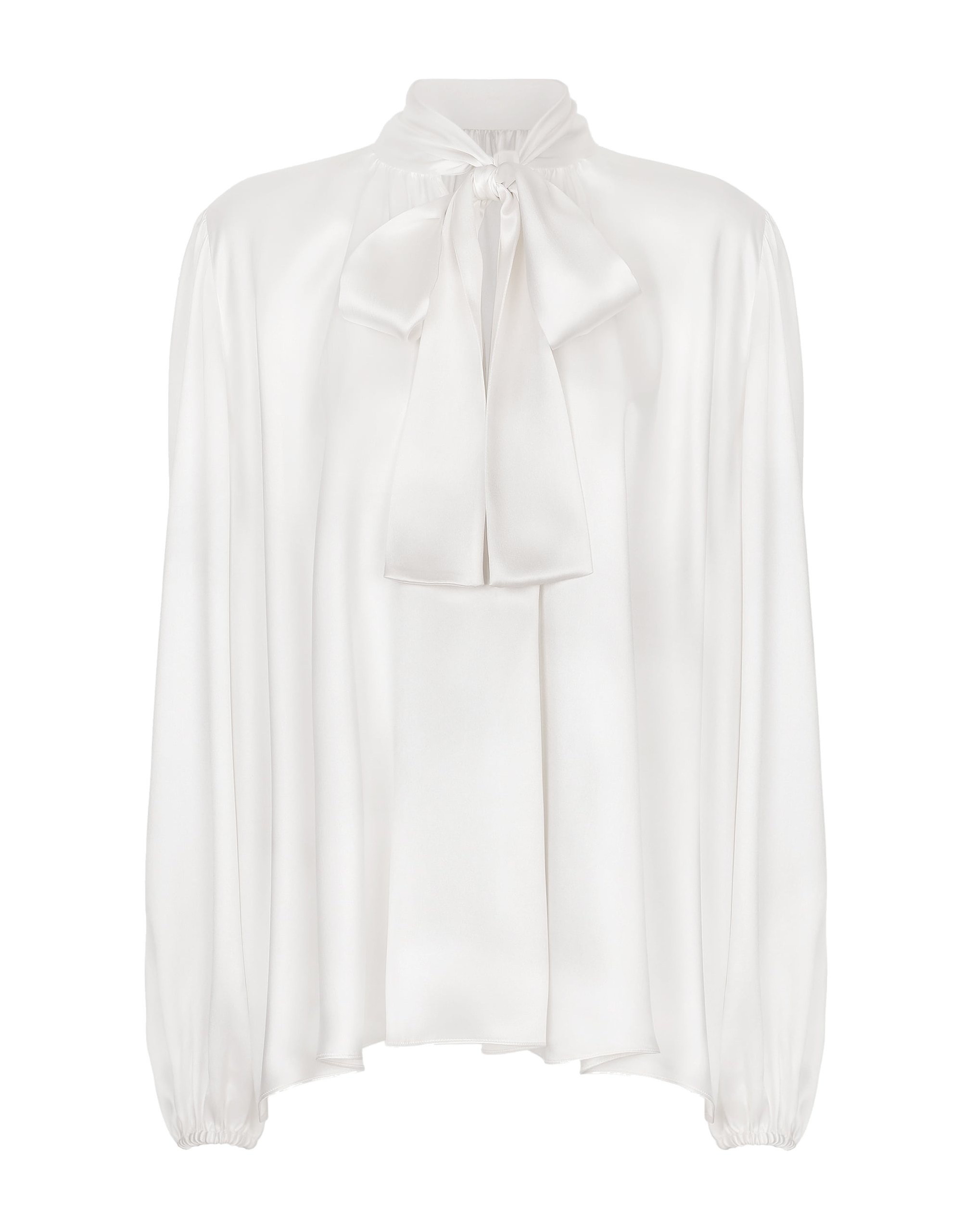 Dolce & Gabbana Silk blouse with pussy-bow