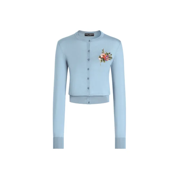 Dolce & Gabbana Silk cardigan with buttons
