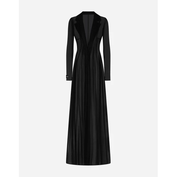 Dolce & Gabbana Silk chiffon duster coat, view 2