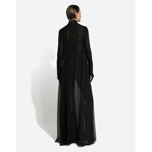 Dolce & Gabbana Silk chiffon duster coat, view 4