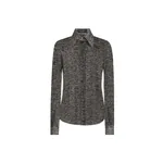 Dolce & Gabbana Silk chiffon shirt with bouclé print