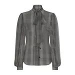 Dolce & Gabbana Silk chiffon shirt with glen plaid print