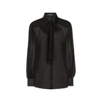 Dolce & Gabbana Silk chiffon shirt with pussy-bow