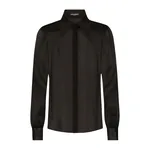 Dolce & Gabbana Silk chiffon shirt with satin details