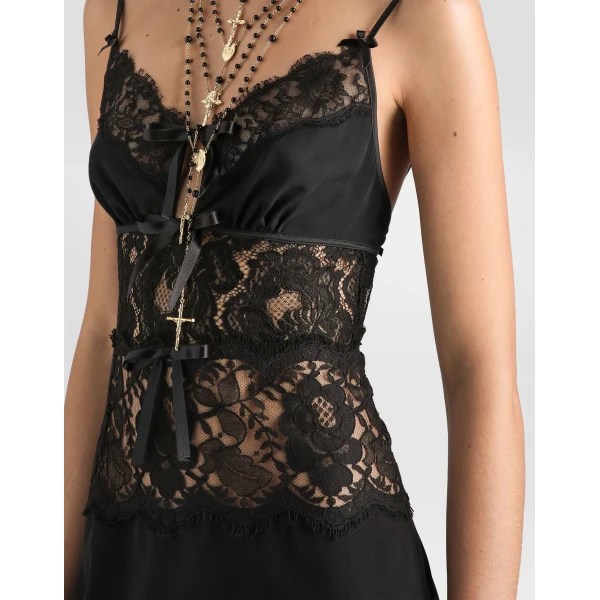 Dolce & Gabbana Silk georgette dress, view 4