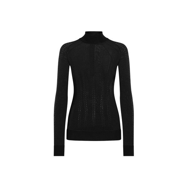 Dolce & Gabbana Silk mock-turtleneck sweater