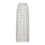 Dolce & Gabbana Silk pajama pants with polka-dot print