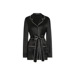 Dolce & Gabbana Silk pajama shirt with contrasting piping