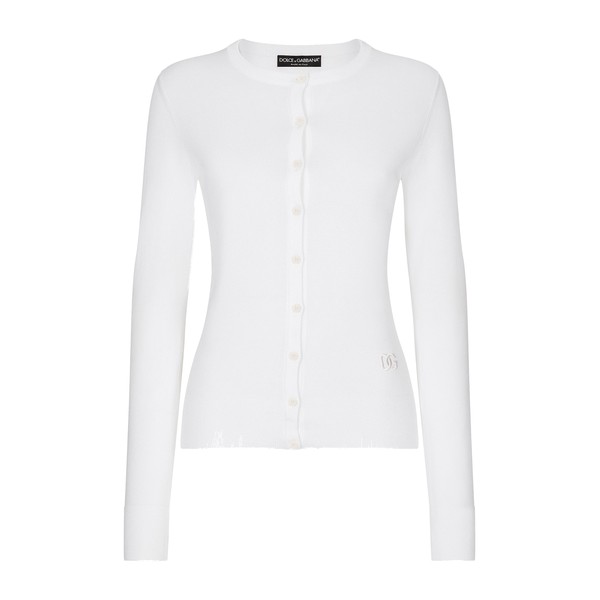 Dolce & Gabbana Silk round-neck cardigan