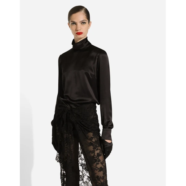 Dolce & Gabbana Silk satin blouse, view 5