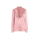 Dolce & Gabbana Silk satin blouse with shawl neck