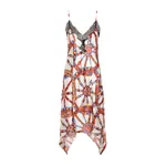 Dolce & Gabbana Silk satin dress with carretto-print