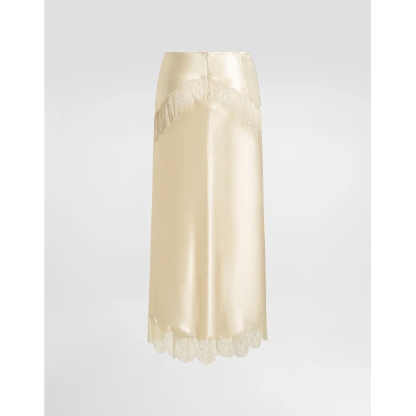 Dolce & Gabbana Silk satin skirt, view 2