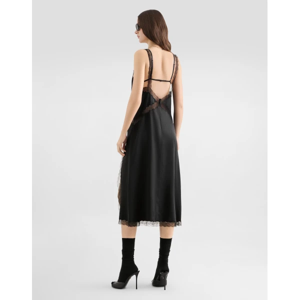 Dolce & Gabbana Silk satin slip dress, view 5