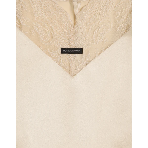 Dolce & Gabbana Silk satin top, view 3