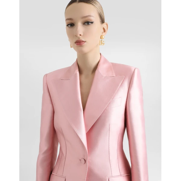 Dolce & Gabbana Silk shantung single-breasted jacket, view 2