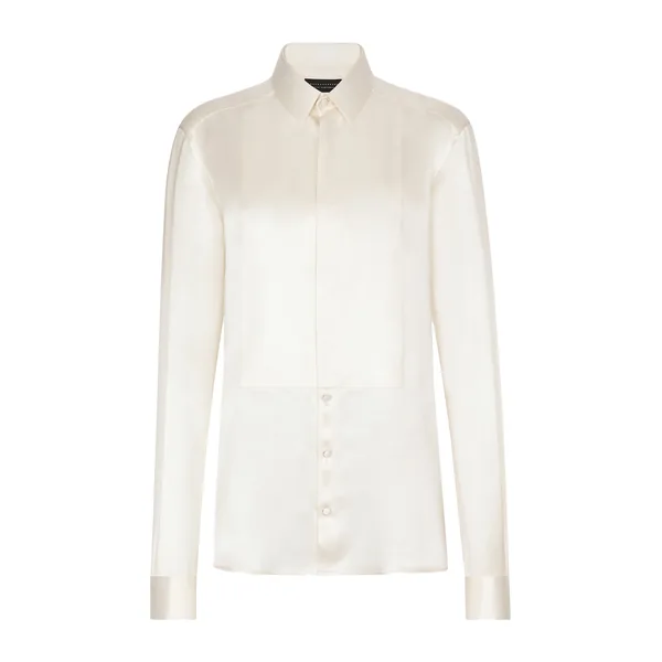 Dolce & Gabbana Silk shirt with shirt front