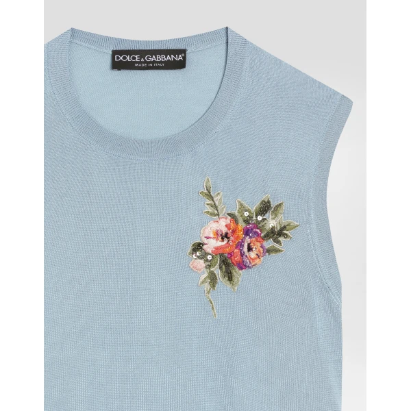 Dolce & Gabbana Silk tank top, view 3