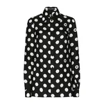 Dolce & Gabbana Silk twill shirt with polka-dot print
