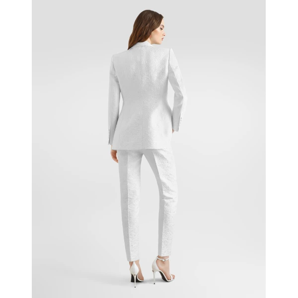 Dolce & Gabbana Single-breasted brocade turlington jacket, view 3