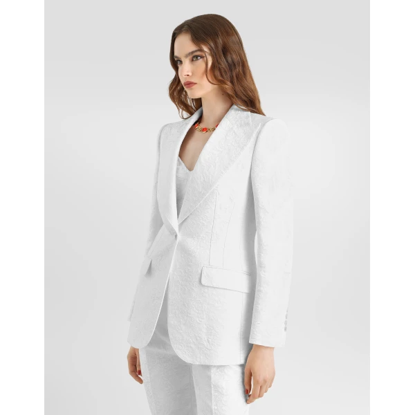 Dolce & Gabbana Single-breasted brocade turlington jacket, view 5