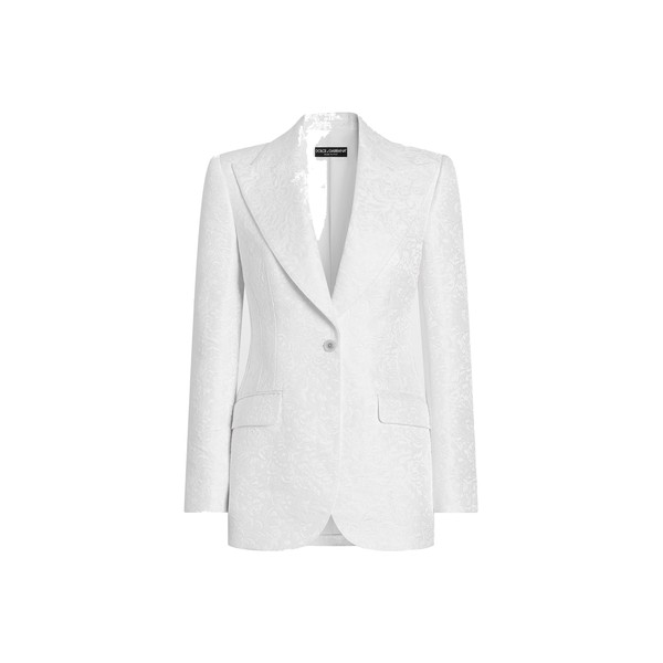 Dolce & Gabbana Single-breasted brocade turlington jacket
