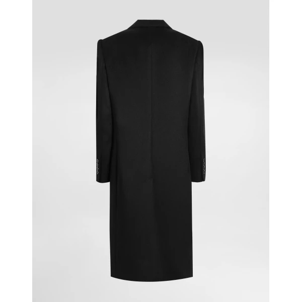 Dolce & Gabbana Single-breasted coat in bonded cloth, view 2