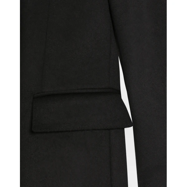 Dolce & Gabbana Single-breasted coat in bonded cloth, view 3