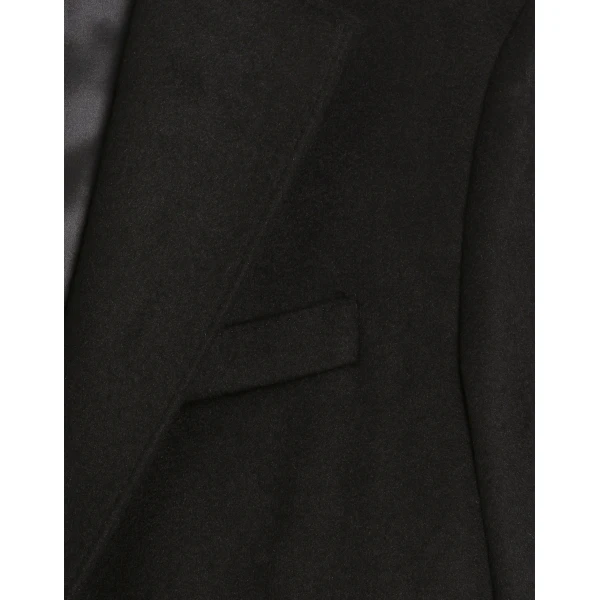 Dolce & Gabbana Single-breasted coat in bonded cloth, view 4