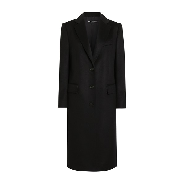 Dolce & Gabbana Single-breasted coat in bonded cloth