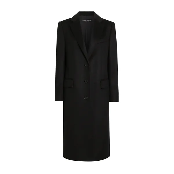 Single-breasted coat in bonded cloth