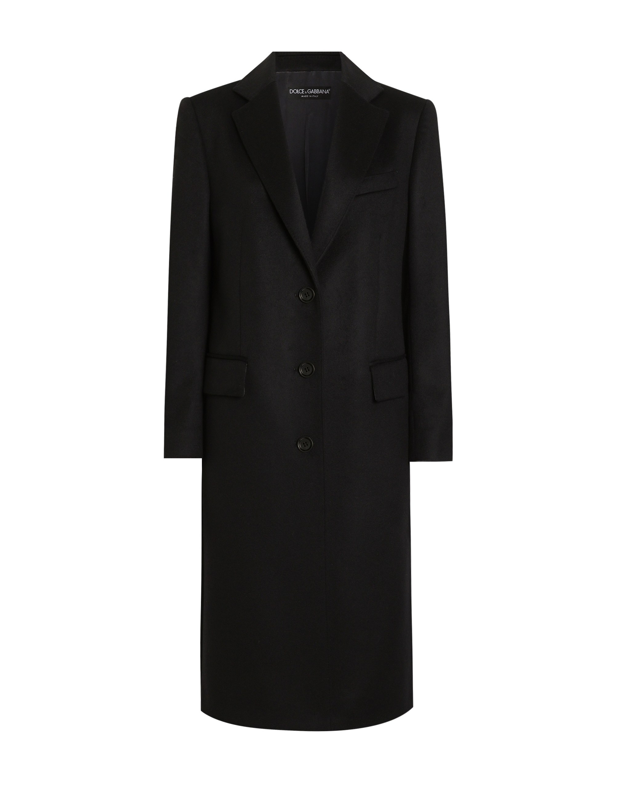 Dolce & Gabbana Single-breasted coat in bonded cloth