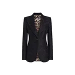 Dolce & Gabbana Single-breasted floral quilted jacquard Turlington jacket
