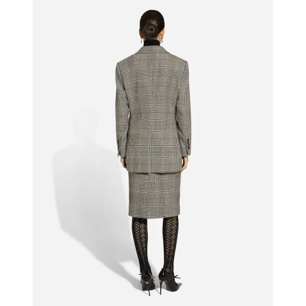 Dolce & Gabbana Single-breasted glen plaid jacket, view 3