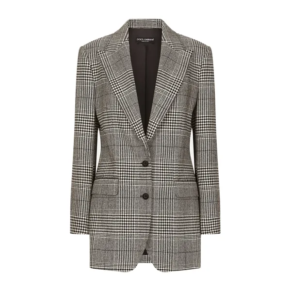 Dolce & Gabbana Single-breasted glen plaid jacket