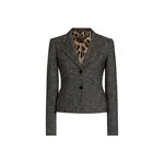 Dolce & Gabbana Single-breasted jacket in dotted wool blend
