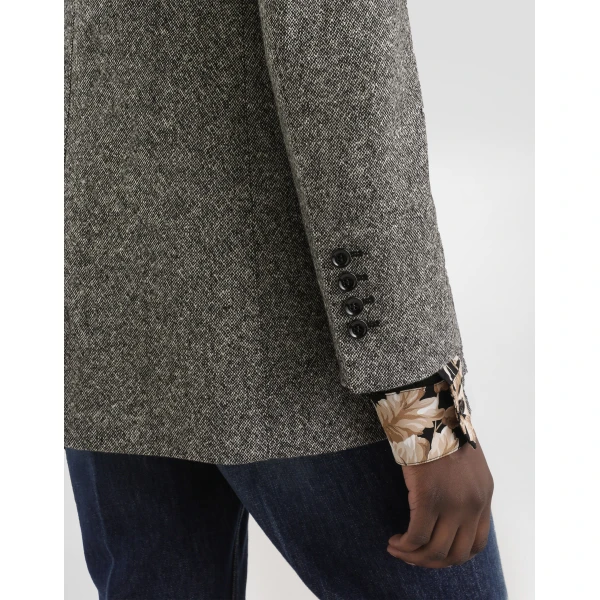 Dolce & Gabbana Single-breasted jacket in dotted wool, view 5
