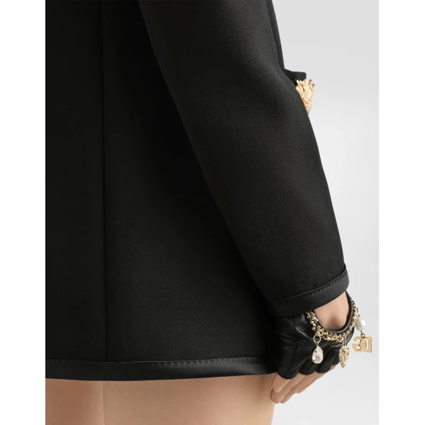 Dolce & Gabbana Single-breasted jacket in double crêpe, view 5