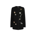 Dolce & Gabbana Single-breasted jacket in double crêpe